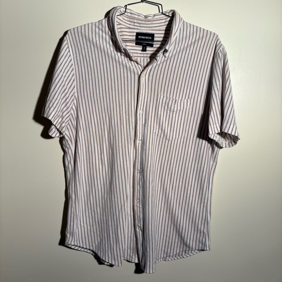 Bonobos Slim Fit Cotton Short Sleeve Button Down Shirt - Picture 1 of 5